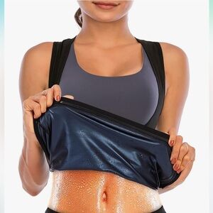 OKHOTY WAIST TRAINER SWEAT VEST PLUS SIZE 3XL SAUNA-SUIT TANK-TOP BODY-SHAPER